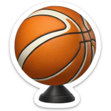 Earth Basketball Spinning sticker