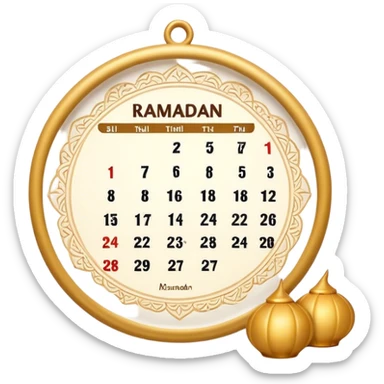 Ramadan calendar  sticker