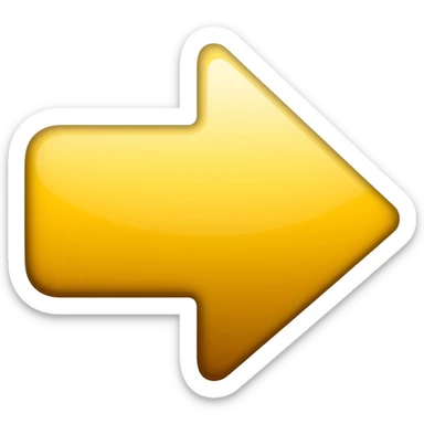 Yellow arrow pointing right sticker