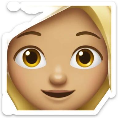 girl putting on mak sticker