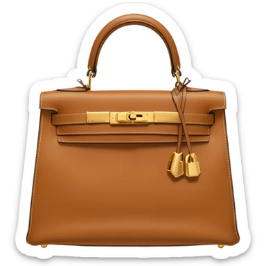 hermes kelly tan color bag  sticker
