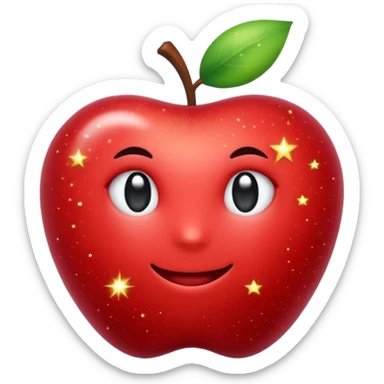 apple-emoji like stardust sparkles sticker