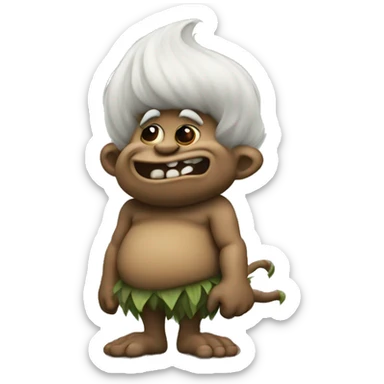 Troll farting  sticker