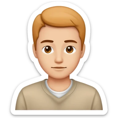 person with casual clothes sticker