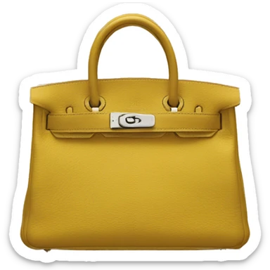 Hermès yellow bag sticker