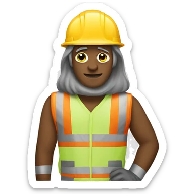 safety construction sticker