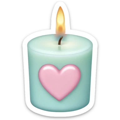 Cute romantic sweet gorgeous pretty pastel beautiful detailed high quality trending aesthetic decoration candle sticker