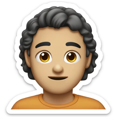 A person giving someone else a side eye sticker