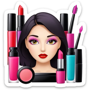 create an exclusive cosmetology advertising card template sticker