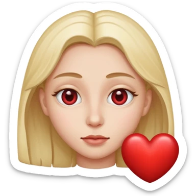 someone with heart on their eyes 1 per each  sticker