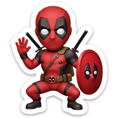 dogpool from Deadpool & Wolverine movie sticker