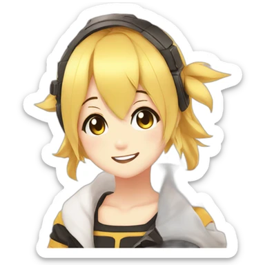 Rin Kagamine vocaloid sticker