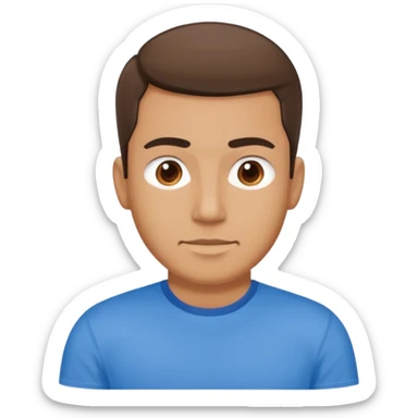 Now make a men who wears blue t shirt and on t shirt it is written mayank sticker