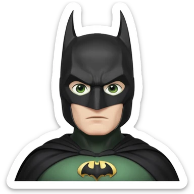 Batman 1992 (white skin, pale green eyes) sticker