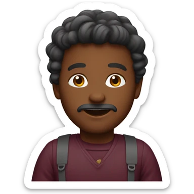 Burgundy emojis sticker