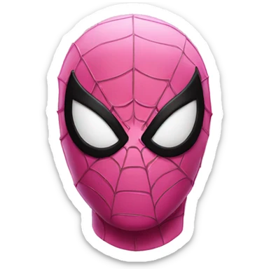 Pink spider man sticker