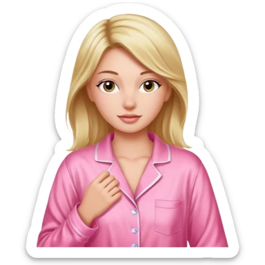 pink pyjama victoria’s secret  sticker