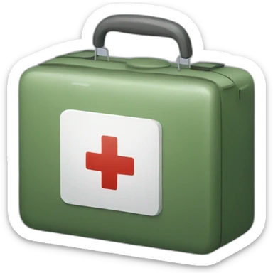 first aid kit sticker