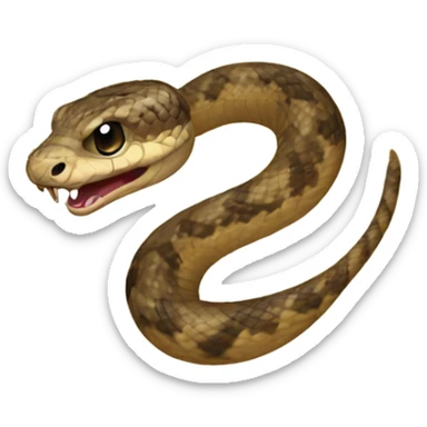 Human rattle snake sticker