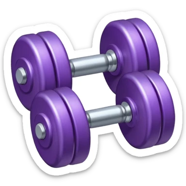 Dumbbell small 1 kg pruble sticker