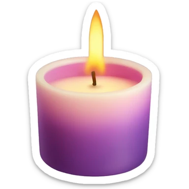 Aesthetic aroma candle sticker