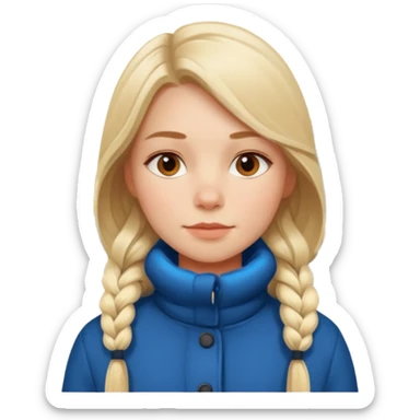 scandinavian girl in copenhagen sticker