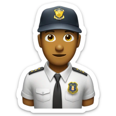 man with yellow "FBI" letters on his cap sticker