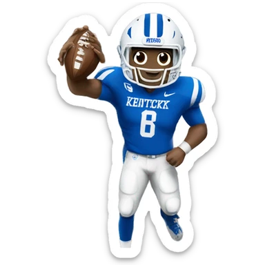 university of Kentucky football player sticker