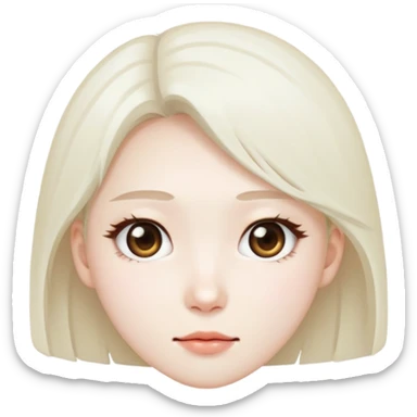 Can u Create the  "Younghee’s face image from Squid Game"  White Background  sticker