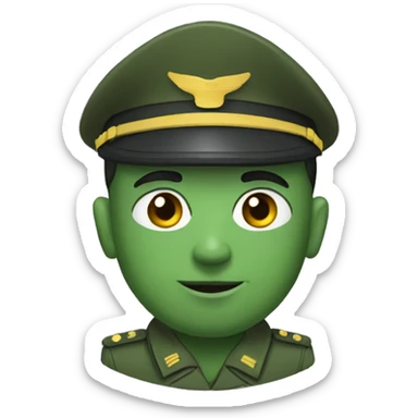 Saludo militar sticker