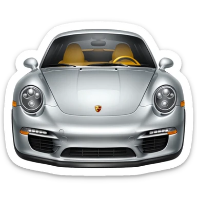 Generate an emoji of porsche logo sticker