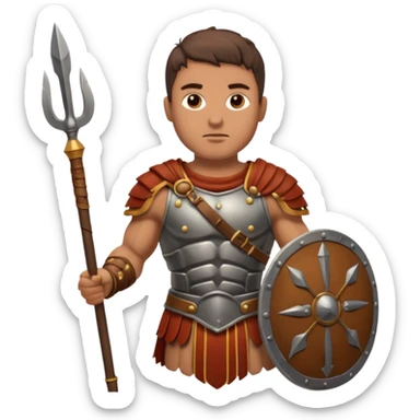 Roman Gladiator spear sticker