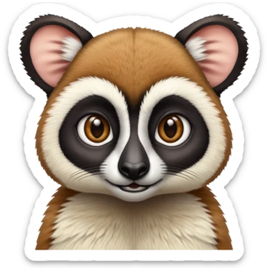 lemur face sticker