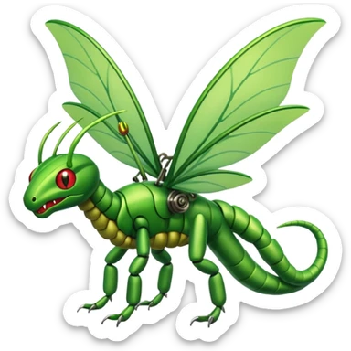 Caterpie-Flygon-Scyther-fusion sticker