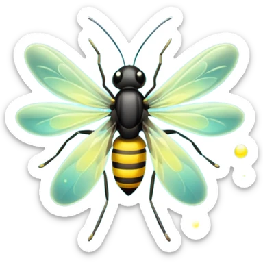fireflies sticker