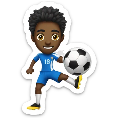beach soccer player sticker