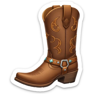 Cowboy boot’s emoji  sticker