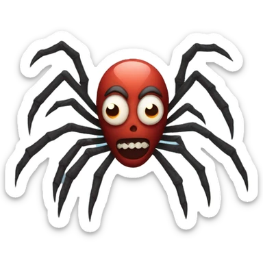 Scary spider  sticker