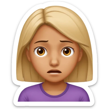 frustrated female aged 10 emoji sticker