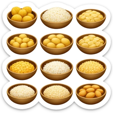 distintos tips de pan y arroz sticker