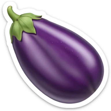 Egg plant and each and wet sticker