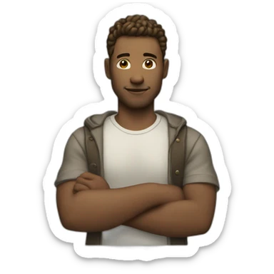 Love-white-man-with-barb sticker