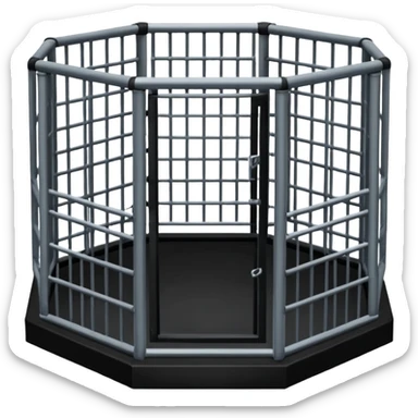 Crea un emoji de una jaula de ufc osea de un octagono de ufc sticker