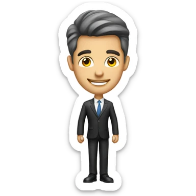 Real estate agent man sold house sticker