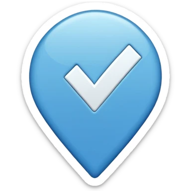 Verificación Azul lines del centro blancas Pero con emoji de verificación  sticker
