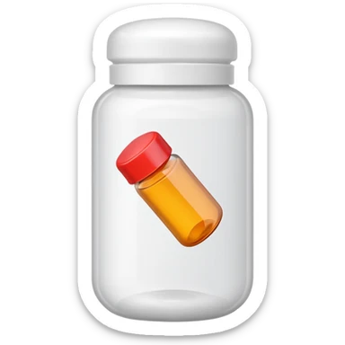 Pill bottle sticker