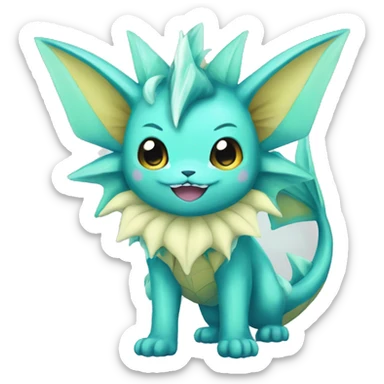 Vaporeon full body sticker