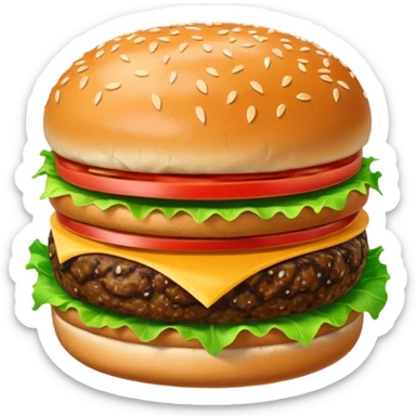 generate mea a hamburger sticker