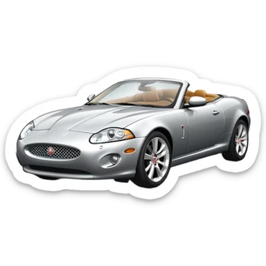 A 2007 jaguar xk from the side sticker