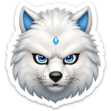 Lobo blanco sticker